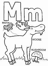Coloring Pages Words Moose Letter Alphabet Printable Color Drawing Clipart Sheet Creator Walking Kids Library Line Getdrawings Collection Animal Popular sketch template
