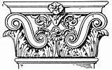 Roman Corinthian Capital Scroll Pilaster Clipart Ornaments Volutes Floral Etc Tiff Resolution Usf Edu Large sketch template