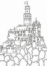 Coloring Castle Neuschwanstein 792px 33kb sketch template
