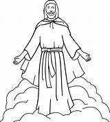 Jesus Bible Coloring Pages Crafts Story Cliparts Cartoon sketch template