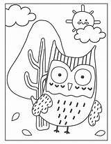 Owl Verbnow Mushrooms sketch template