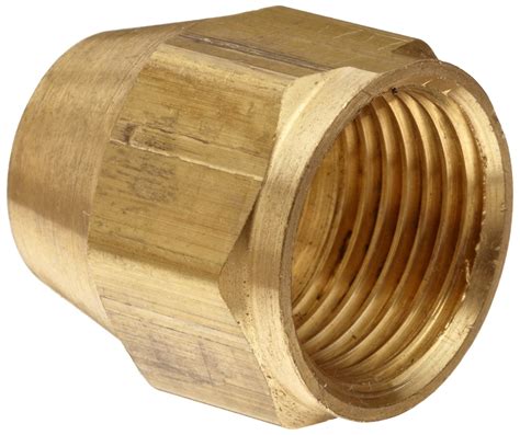 Anderson Metals 54014 06 Brass Tube Fitting Short Flare Nut 3 8 Tube