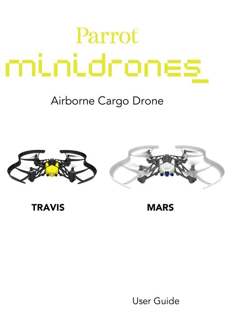 parrot minidrones airborne cargo travis user manual   manualslib