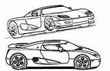 Koenigsegg Coloring Corvette Cars Cc8s Super Pages sketch template