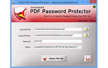 Instant PDF Password Protector screenshot #3