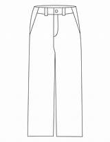 Pants Template Coloring Pages sketch template