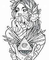 Coloring Pages Tattoo Printable Tattoos Adult Colouring Color Designs Print Star Prissy Getcolorings Book Getdrawings Popular Inspiration sketch template