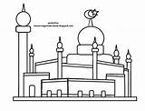 Masjid Mewarnai Sketsa Ibadah Putih Hitam Aqsa Warnai Yang Agama Penting Inspirasi Terbaru Berdoa Idul Fitri Sesuka Boleh Heheeh Dikasih sketch template
