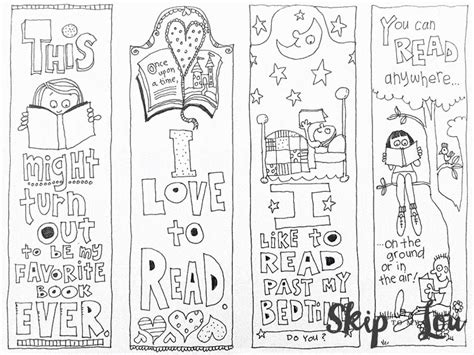 coloring bookmarks skip   lou bloglovin