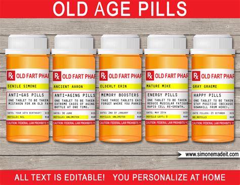 prescription bottle label template