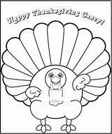 Turkey Coloring Thanksgiving Pages sketch template