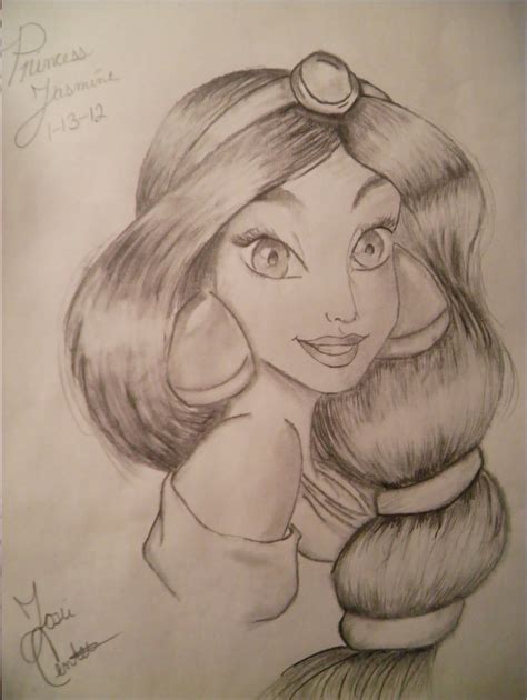 Princess Jasmine Drawing Artistic101 © 2020 Jan 13 2012
