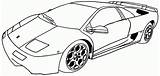 Coloring Pages Cars Sports Car Sport Printable Library Clipart Paper sketch template