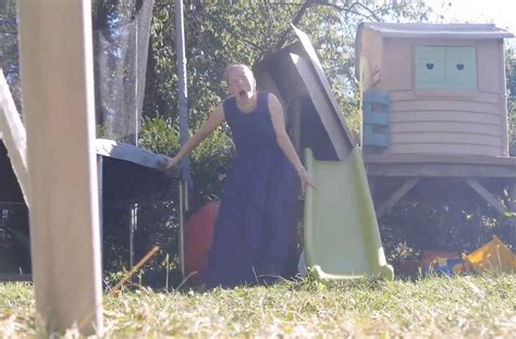 Mum Films Herself Giving Birth Next To Playground In Her Garden