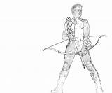 Clint Barton Character Coloring Pages sketch template