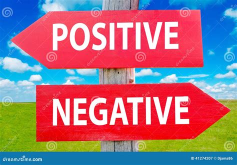 positive  negative stock photo image