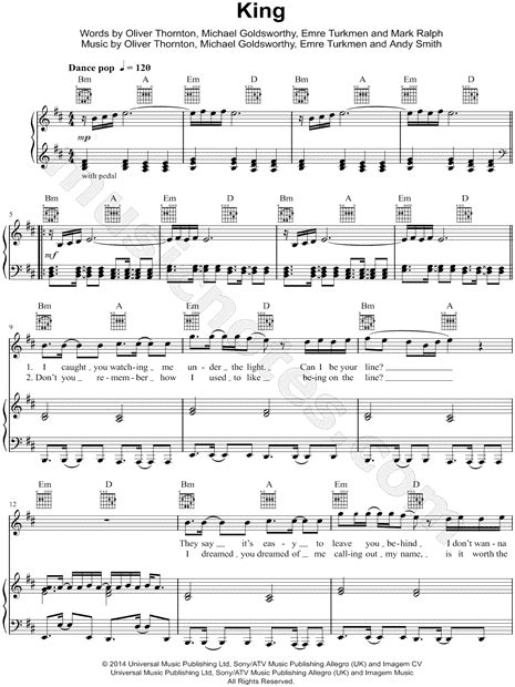 years years king sheet    minor transposable