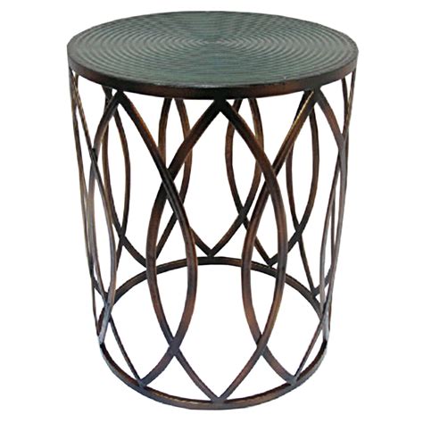 small metal drum table  home
