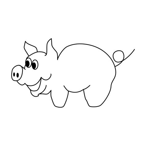 pig coloring page animal place