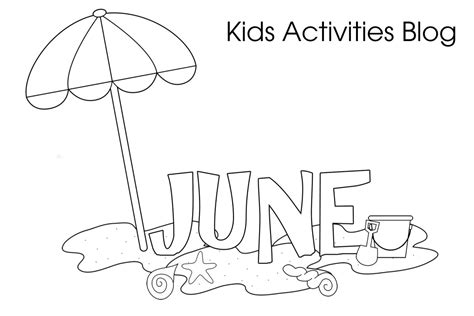 june coloring pages cute printable coloring pages