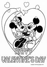 Coloring Pages Valentines Mouse Mickey Valentine Print Kids Color Browser Window Getcolorings sketch template