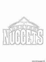 Nuggets Denver Coloring Logo Nba Pages Sport Printable Color Chicken Online Drawing Print Template sketch template