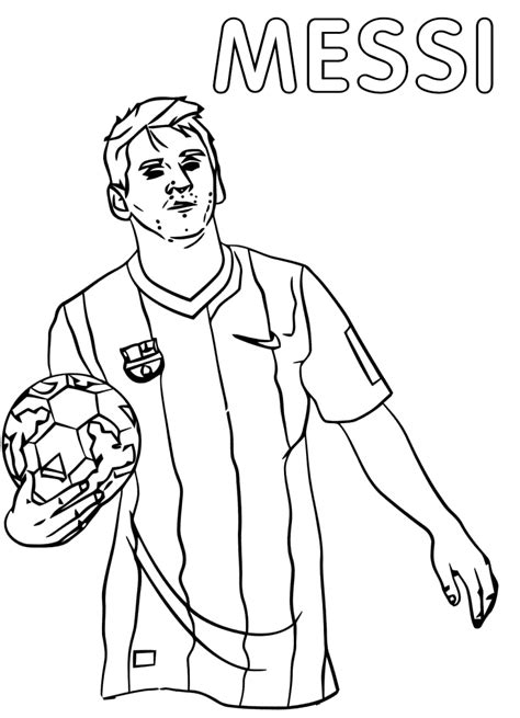 messi  coloring pages