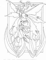 Coloring Pages Adult Fairy Fantasy Amy Brown Faries Elves Printable Elf Adults Stress Colouring Choose Board Fairies Book Flower sketch template