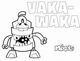 Mixels Waka Vaka Mixel sketch template
