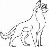 Wolf Coloring Pages Anime Kids Printable Wolves Colorare sketch template