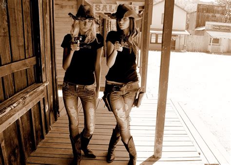 Two Cowgirl Models Photoshoot Of Sisters Modeling Bikinis … Flickr