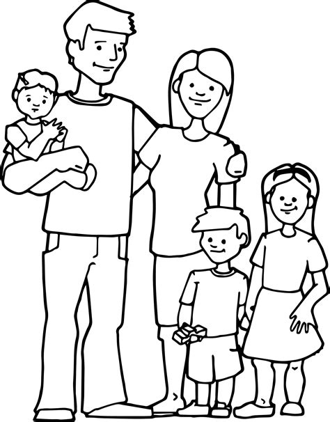 family coloring pages family coloring preschool coloring pages