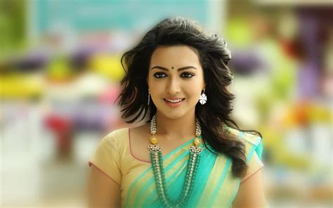 Catherine Tresa Superb New Looks In Saree ~ 1000 Hd Wallpaper