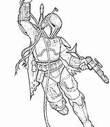 Fett Boba Jango Getdrawings sketch template