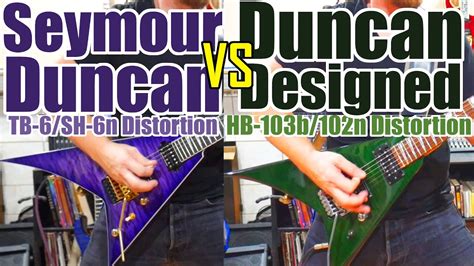 seymour duncan  duncan designed distortion showdown sh  tb   hb  hb  youtube