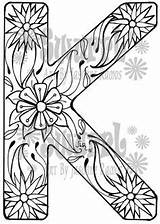 Monogram Coloring Pages Getdrawings Letter sketch template
