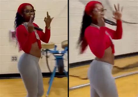 Female Rapper Sexyy Red Is Pregnant … She Just Leaked The Video Of Her