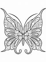 Papillons Farfalle Butterflies Papillon Vlinders Moeilijk Butterfly Kleurplaat Stampare Insectes Insetti Insectos Adulti Coloriages Kleurplaten Schwer Schmetterlinge Stilizzate Jolis Vlinder sketch template