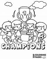 Coloring Trophy Football Cup Topcoloringpages Match Winners Champions Kids Printable sketch template