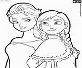 Hermanas Reino Hielo Princesas sketch template