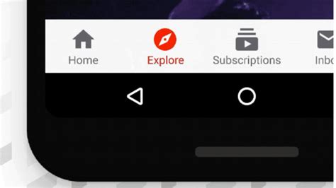 youtube app adds  explore tab