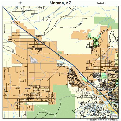 marana arizona street map
