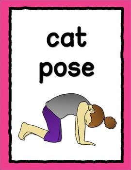 yoga poses printable posters flashcards coloring pages pocket