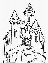 Schloss Burg Colouring Cool2bkids Zum Gefrorene Medieval Getcolorings sketch template
