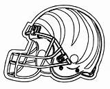 Coloring Bengals Pages Cincinnati Helmet Football Nfl Helmets Logo Printable Color Drawing Popular Getcolorings Coloringhome sketch template