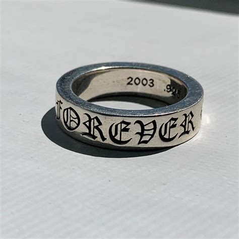 chrome hearts chrome hearts  ring size  grailed