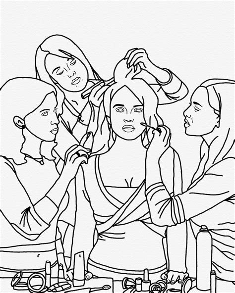 girls coloring pages instant  etsy