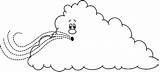 Viento Nubes Fenomenos Atmosfericos Cloud3 sketch template