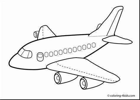 airplane coloring pages  preschool  getdrawings
