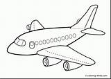 Coloring Airplane Pages Preschool Getdrawings sketch template